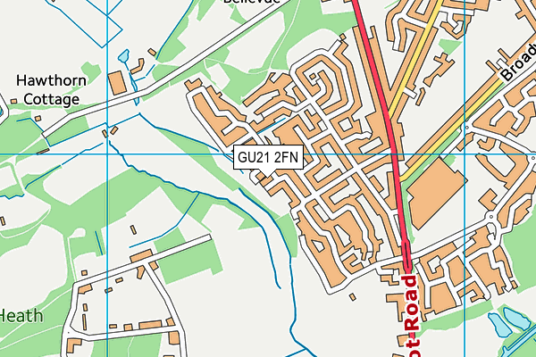 GU21 2FN map - OS VectorMap District (Ordnance Survey)