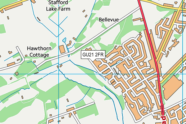 GU21 2FR map - OS VectorMap District (Ordnance Survey)