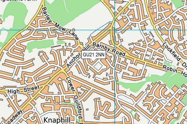 GU21 2NN map - OS VectorMap District (Ordnance Survey)