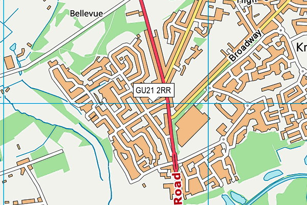 GU21 2RR map - OS VectorMap District (Ordnance Survey)