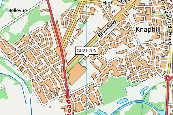 GU21 2UN map - OS VectorMap District (Ordnance Survey)