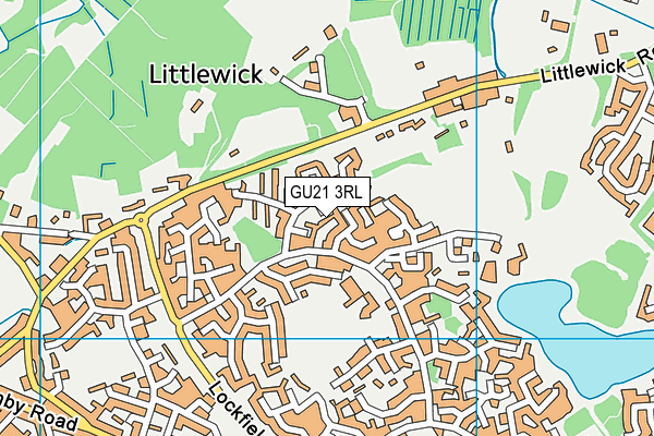 GU21 3RL map - OS VectorMap District (Ordnance Survey)