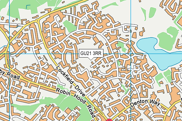 GU21 3RR map - OS VectorMap District (Ordnance Survey)