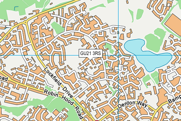 GU21 3RS map - OS VectorMap District (Ordnance Survey)