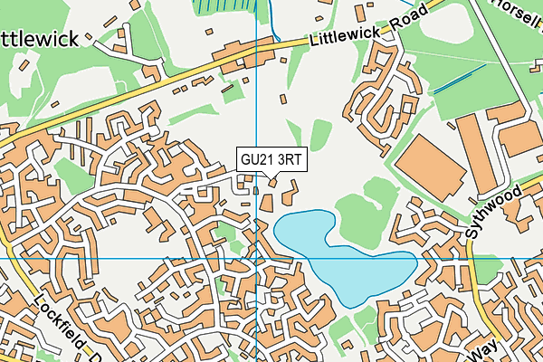 Goldsworth Park map (GU21 3RT) - OS VectorMap District (Ordnance Survey)