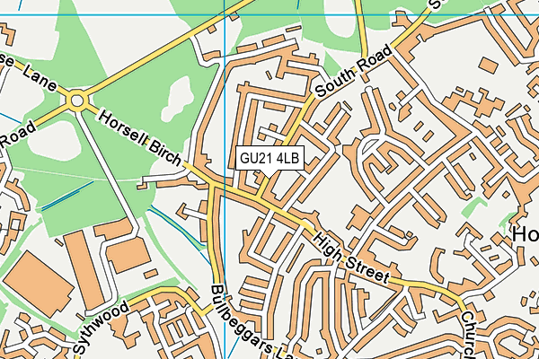 GU21 4LB map - OS VectorMap District (Ordnance Survey)