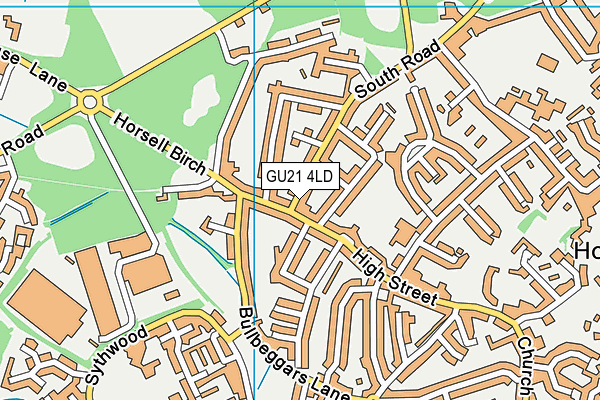 GU21 4LD map - OS VectorMap District (Ordnance Survey)