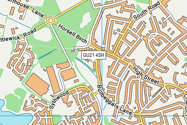 GU21 4SH map - OS VectorMap District (Ordnance Survey)