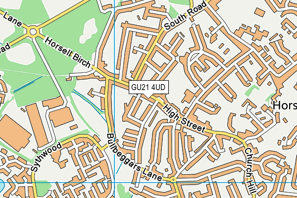 GU21 4UD map - OS VectorMap District (Ordnance Survey)