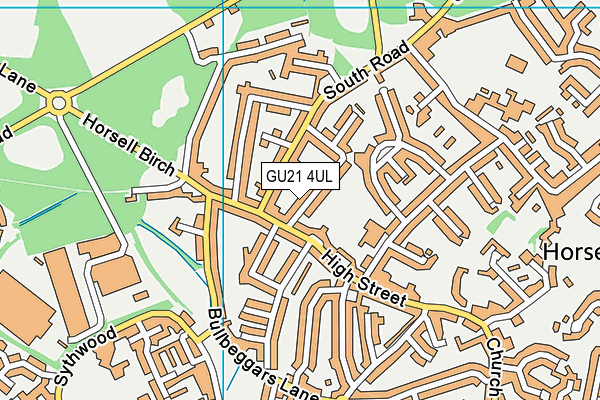 GU21 4UL map - OS VectorMap District (Ordnance Survey)