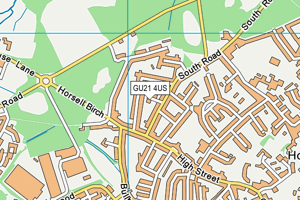 GU21 4US map - OS VectorMap District (Ordnance Survey)