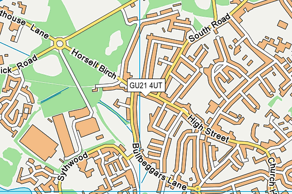 GU21 4UT map - OS VectorMap District (Ordnance Survey)