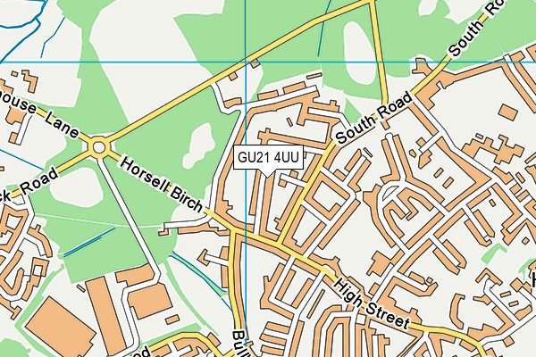 GU21 4UU map - OS VectorMap District (Ordnance Survey)