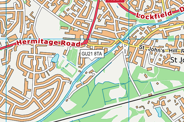 GU21 8TA map - OS VectorMap District (Ordnance Survey)