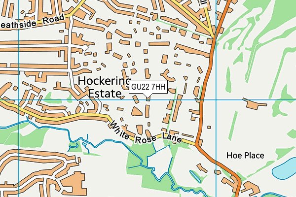 GU22 7HH map - OS VectorMap District (Ordnance Survey)