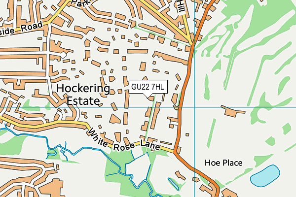 GU22 7HL map - OS VectorMap District (Ordnance Survey)