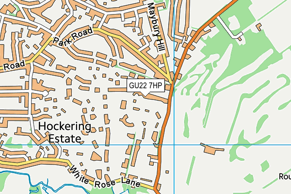 GU22 7HP map - OS VectorMap District (Ordnance Survey)