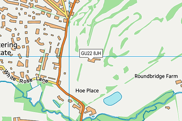 Hoebridge Golf Centre map (GU22 8JH) - OS VectorMap District (Ordnance Survey)