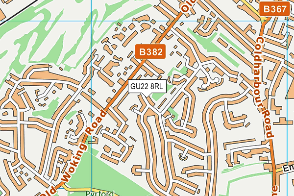 Map of 29 SPRINGFIELD ROAD (GUILDFORD) MANAGEMENT LIMITED at district scale