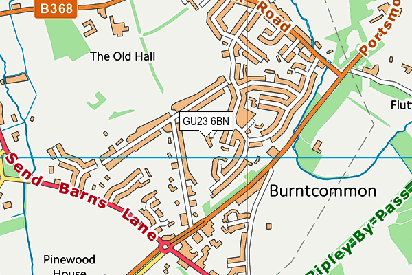 GU23 6BN map - OS VectorMap District (Ordnance Survey)