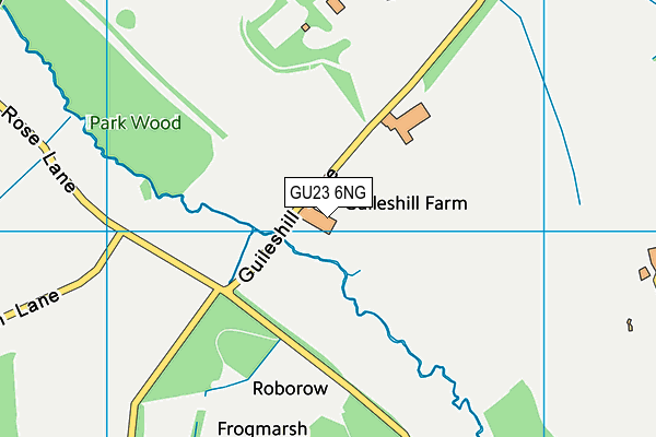 GU23 6NG map - OS VectorMap District (Ordnance Survey)