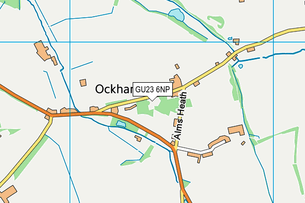 Ockham Cricket Club map (GU23 6NP) - OS VectorMap District (Ordnance Survey)