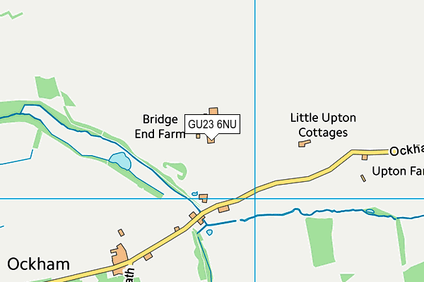 GU23 6NU map - OS VectorMap District (Ordnance Survey)