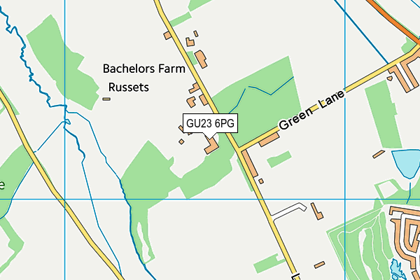 GU23 6PG map - OS VectorMap District (Ordnance Survey)