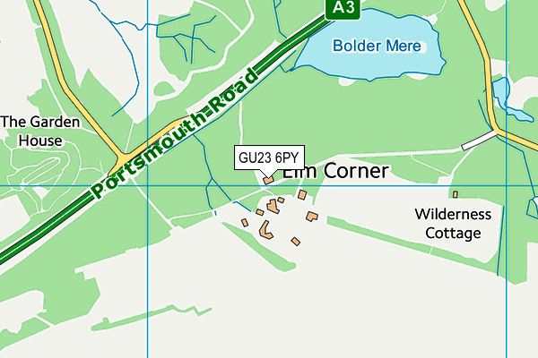 GU23 6PY map - OS VectorMap District (Ordnance Survey)