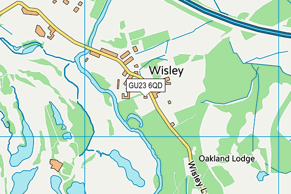 GU23 6QD map - OS VectorMap District (Ordnance Survey)