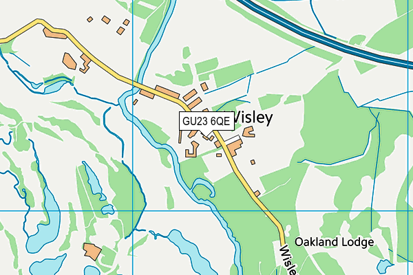 GU23 6QE map - OS VectorMap District (Ordnance Survey)