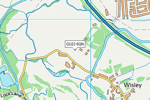 GU23 6QN map - OS VectorMap District (Ordnance Survey)
