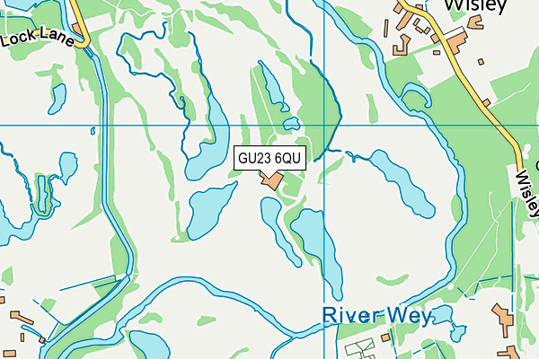 GU23 6QU map - OS VectorMap District (Ordnance Survey)