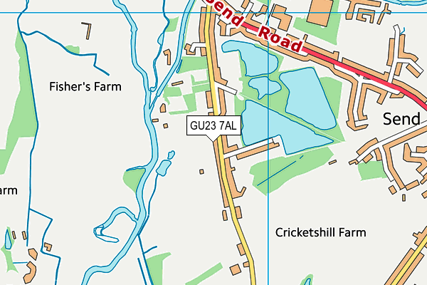 Map of ST PATRICK'S (POTTERS LANE) LTD. at district scale