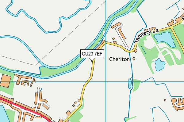 GU23 7EF map - OS VectorMap District (Ordnance Survey)