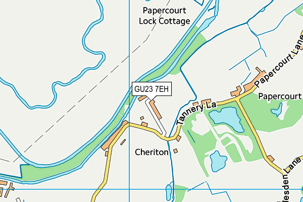 GU23 7EH map - OS VectorMap District (Ordnance Survey)