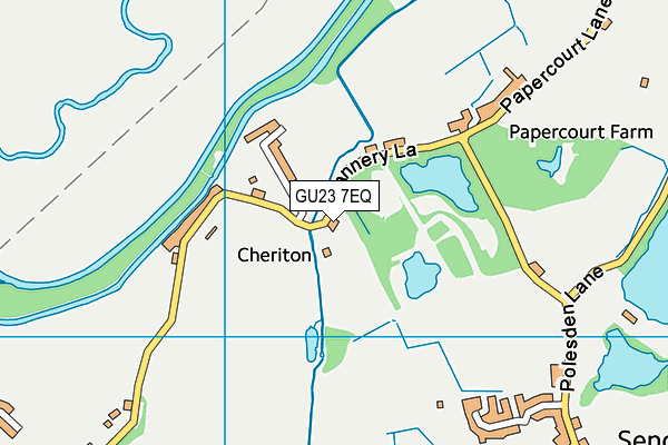 GU23 7EQ map - OS VectorMap District (Ordnance Survey)