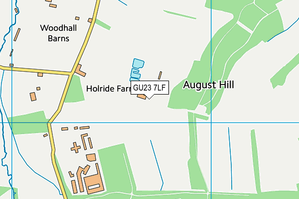 GU23 7LF map - OS VectorMap District (Ordnance Survey)