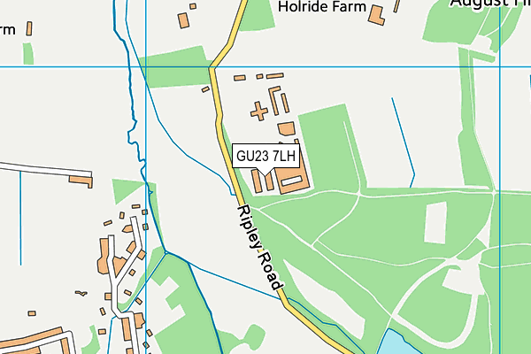 GU23 7LH map - OS VectorMap District (Ordnance Survey)