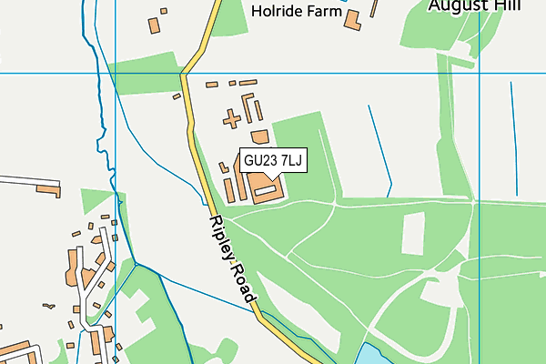 GU23 7LJ map - OS VectorMap District (Ordnance Survey)