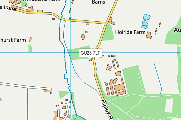 GU23 7LT map - OS VectorMap District (Ordnance Survey)