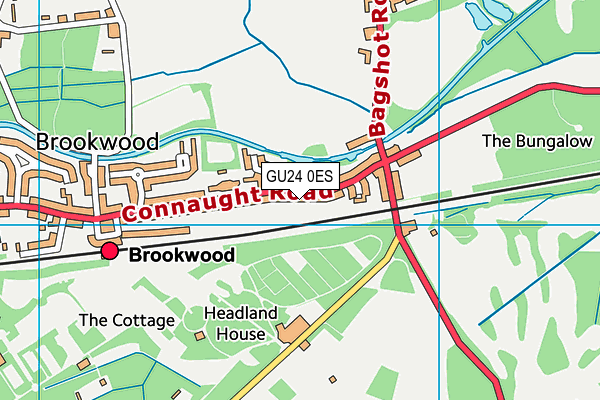 Map of BROOKWOOD RAIL ENGINEERING LTD at district scale