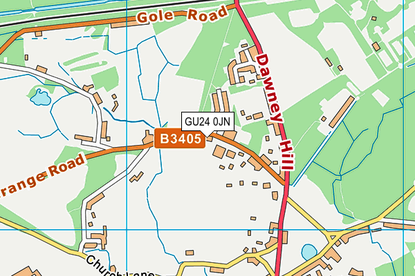 Knowl Hill School map (GU24 0JN) - OS VectorMap District (Ordnance Survey)