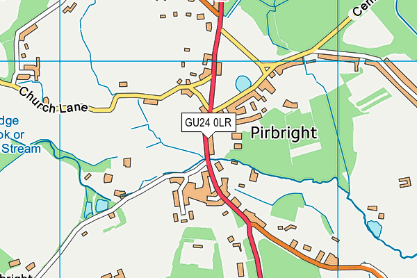 GU24 0LR map - OS VectorMap District (Ordnance Survey)