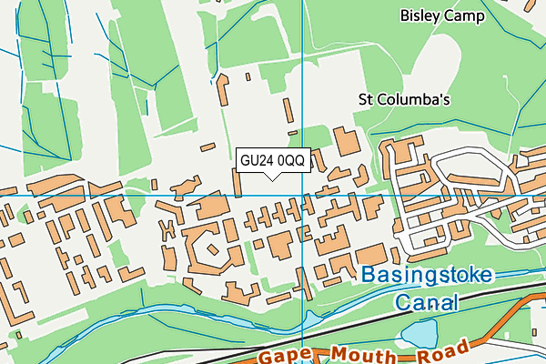 Army Training Centre (Alexander Barracks) map (GU24 0QQ) - OS VectorMap District (Ordnance Survey)