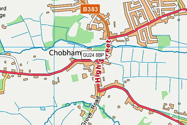 Map of CHOBHAM DINE LTD at district scale