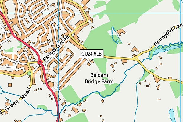 Map of ROSE MEADOW (WEST END) MANAGEMENT COMPANY LIMITED at district scale