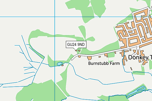 GU24 9ND map - OS VectorMap District (Ordnance Survey)