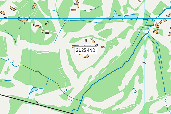 GU25 4ND map - OS VectorMap District (Ordnance Survey)