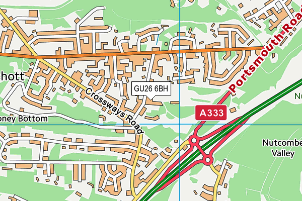 St Edmunds school Trust Ltd map (GU26 6BH) - OS VectorMap District (Ordnance Survey)